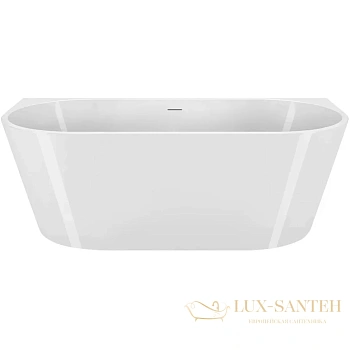 ванна акриловая пристенная 170x80 см belbagno bb710-1700-800, белый глянцевый