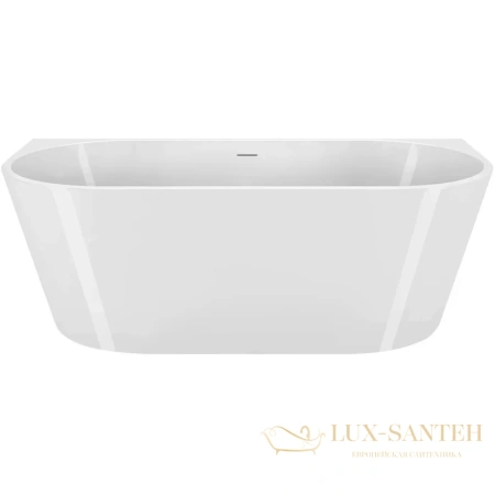 ванна акриловая пристенная 170x80 см belbagno bb710-1700-800, белый глянцевый