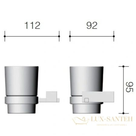 стакан schein rembrandt 063c-r, хром