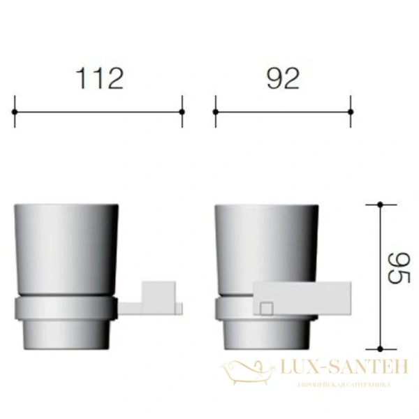 стакан schein rembrandt 063c-r, хром