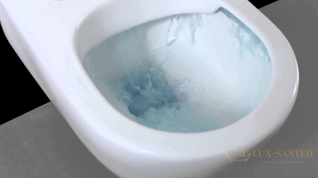 подвесной безободковый унитаз olympia milady milset01 с сиденьем микролифт, белый глянцевый