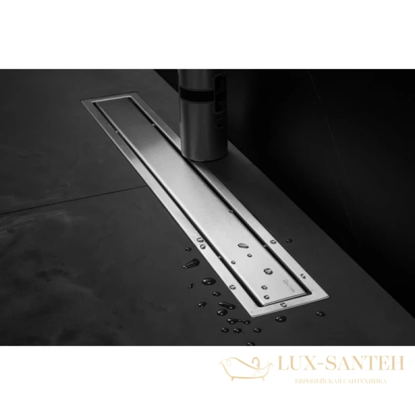 душевой канал bettoserb confluo premium line 13100007 950 мм 2 в 1 с основой под плитку, матовый хром