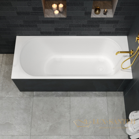 ванна whitecross gin 0217.170070.200, 170x70x60h, искуственный камень, белый матовый