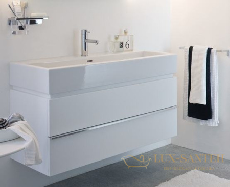 раковина laufen living 8.1843.7.000.109.1 подвесная 100 см, белый глянцевый