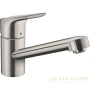 смеситель для кухни hansgrohe focus m43 71818800 сталь
