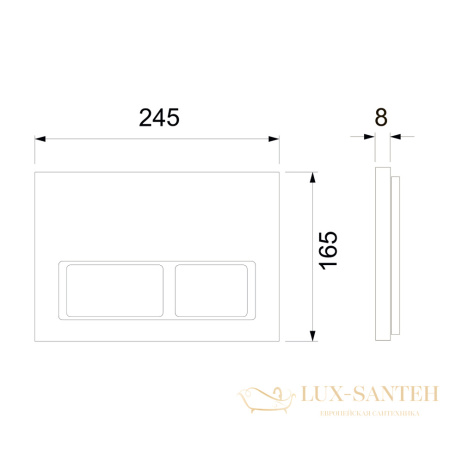 инсталляция tece tecespring s955301, с панелью смыва tecespring s, нержавеющая сталь