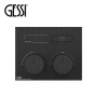термостатический смеситель gessi hi-fi compact 63002.707 для душа, черный шлифованный хром