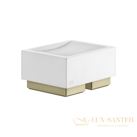 мыльница настольная белая gessi inverso accessories 20825.727, brass brushed pvd
