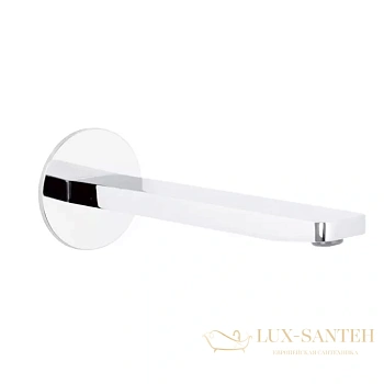 излив для ванны fima carlo frattini, shower accessories f2418bs, белый матовый