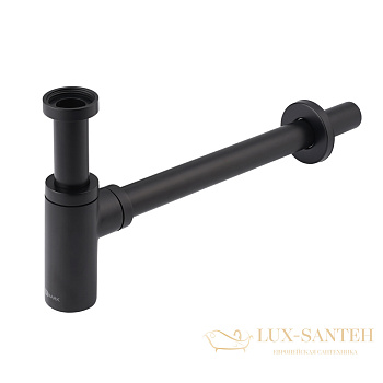 сифон для раковины lemark lm8300bl, черный матовый