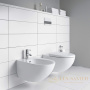 чаша подвесного безободкового унитаза duravit architec 2572092000 rimless, белый