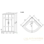 душевая кабина timo standart t-6609 b 90x90x220 см, стекло прозрачное