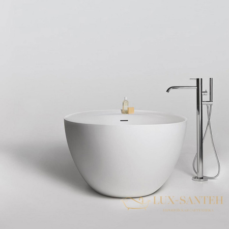 ванна свободностоящая antonio lupi eclipse, eclipse bianco/cr, 1850х955х530h, с д/к хром, cristalplant, белый