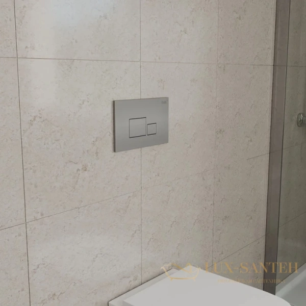 клавиша смыва d&k quadro db1519002 для инсталляции, матовый хром