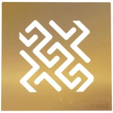 душевой трап berges platz antik 092161 148x148/50 мм, золото