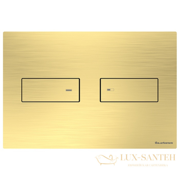 накладная панель смыва artceram inox 710.000.bg для унитаза, золото шлифованное