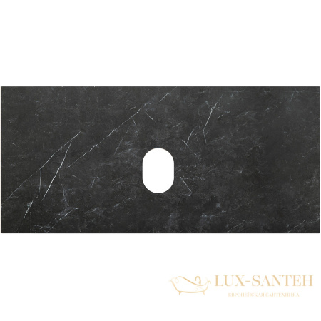 столешница под раковину belbagno kep-90-mno-w0 90 см, marmo nero opaco