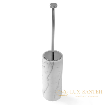 ершик для унитаза напольный 3sc apuana 2.0, ap17asl, мрамор/хром