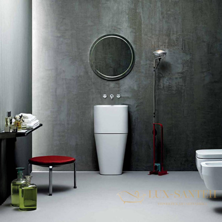 раковина подвесная azzurra tandem, talp04443t00bi/(uli200 х 1 bi)*0, 44х43см без отв. под смеситель, белая