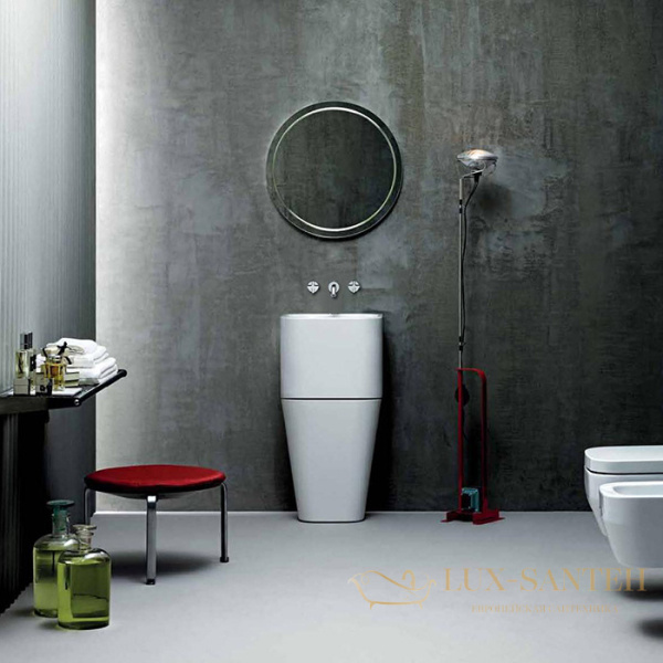 раковина подвесная azzurra tandem, talp04443t00bi/(uli200 х 1 bi)*0, 44х43см без отв. под смеситель, белая