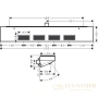 боковой душ hansgrohe rainfinity 500 1jet 26243700 с полкой матовый белый