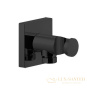 шланговое подключение gessi rilievo 59161.299 с держателем душа, black xl