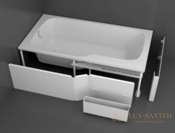акриловая ванна jacob delafon bain douche malice e6d065l-00 170*90 см левосторонняя, белый