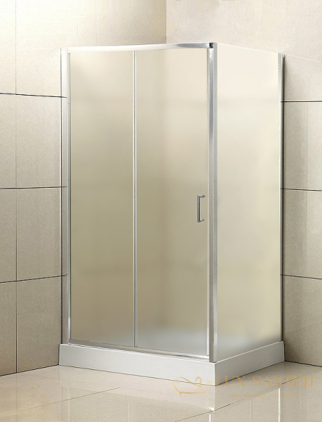 душевой уголок belbagno uno uno-195-ah-1-100/80-p-cr 100х80 см профиль хром, стекло рифленое