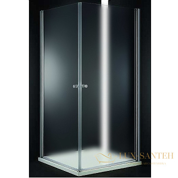 душевой уголок cezares elena elena-w-a-2-70-p-cr 70x70 профиль хром, стекло рифленое
