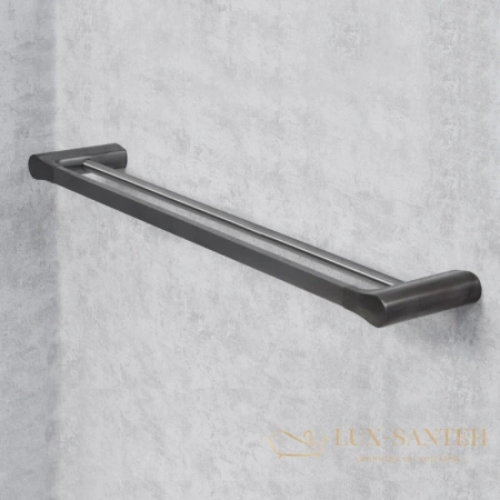 полотенцедержатель wasserkraft wiese k-8940 64 см, оружейная сталь