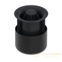 стакан с мембраной (сухой затвор) tece tecedrainpoint s 3695006 для горизонтальных и вертикальных трапов dn 100, черный (отдельно не продается)