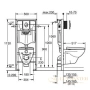 комплект grohe solido 4 в 1: подвесной унитаз с сиденьем и крышкой + система инсталляции с панелью смыва skate, 39117000