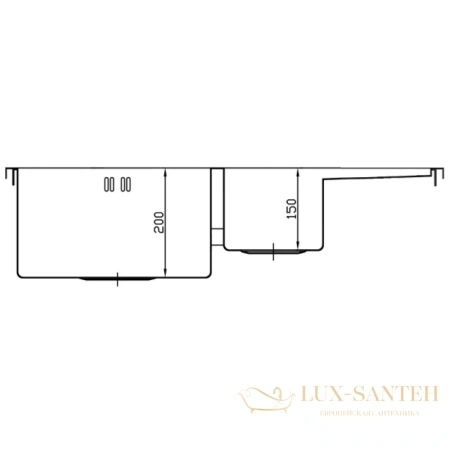 кухонная мойка seaman eco marino smb-7851drs.b, нержавеющая сталь