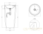 раковина salini armonia 130311g s-sense 47x47 см, белый