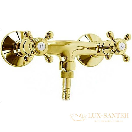 смеситель cezares golf golf-ds-03/24 для душа, золото 24 карата