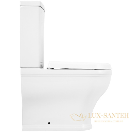 унитаз компакт cezares giubileo czr-165-cpr/czr-6045-sc без бачка с сиденьем микролифт, белый