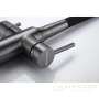 смеситель paulmark salix sa213419-gm для кухни с подключением к фильтру, вороненая сталь