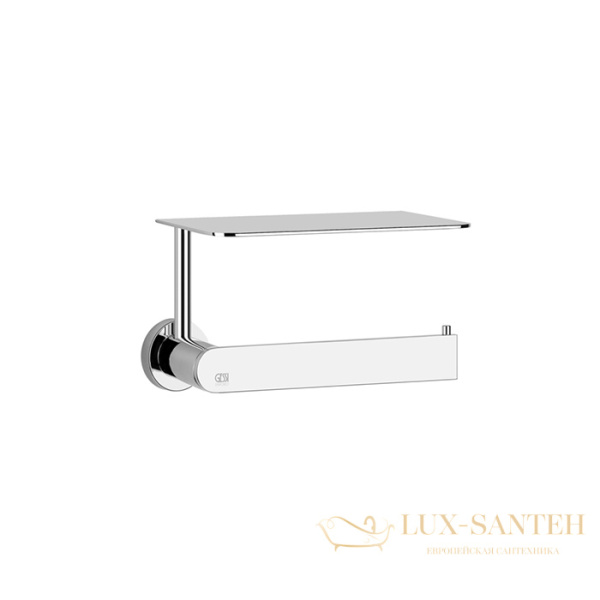 держатель туалетной бумаги с полкой gessi emporio 38855.031, хром