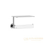 держатель туалетной бумаги с полкой gessi emporio 38855.031, хром