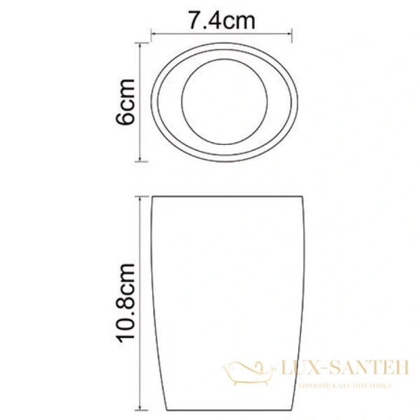 стакан wasserkraft dinkel k-4628, белый