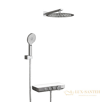 душевая система для ванны wasserkraft mindel a8599.090.116.010.127.011 thermo, хром/белый