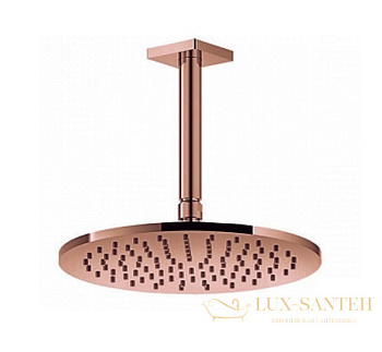 верхний душ gessi rilievo 59152.030 ø 200 мм, copper pvd