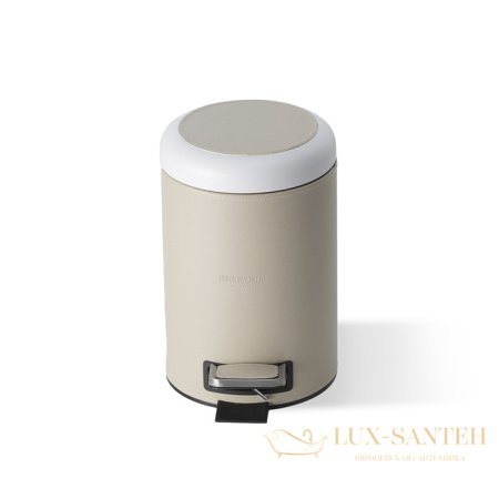 мусорное ведро 7 л, decor walther brownie 0939547, с педалью и крышкой soft-close, бежевый