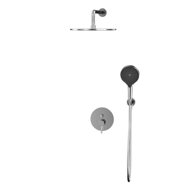 душевая система для душа скрытого монтажа whitecross y, yset04topnib, никель брашированный