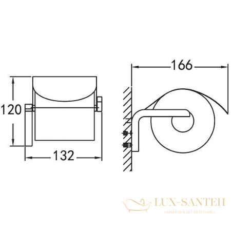 бумагодержатель cezares ultima czr-f-8935, хром
