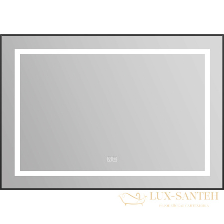 зеркало belbagno kraft spc-kraft-985-685-tch-warm-nero 98.5 см с подсветкой, с подогревом, с сенсорным выключателем, черный