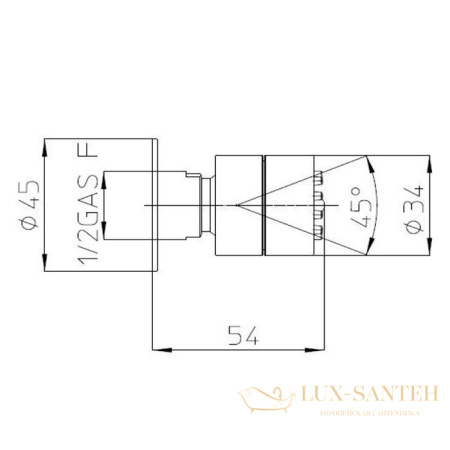 форсунка боковая поворотная, массажная струя, для душа bossini tondo gom i00137.030, хром