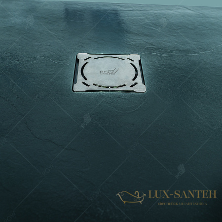 душевой поддон rgw stone tray 16152100-02 из искусственного камня st-g 100х100, графит