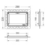 монтажная рамка tece 9240644 для установки панелей смыва на уровне стены, металлический глянцевый
