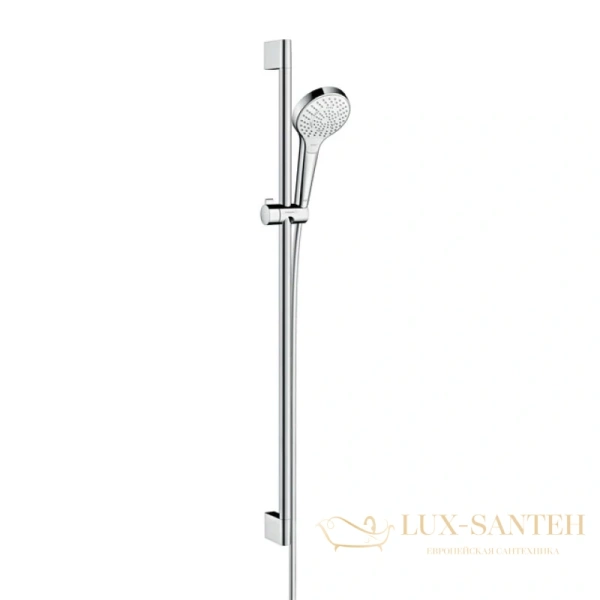 душевой гарнитур hansgrohe croma select s 26571400 ecosmart, белый - хром